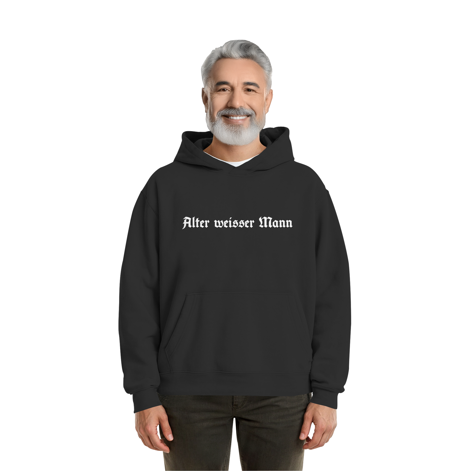 Alter weisser Mann Hoodie