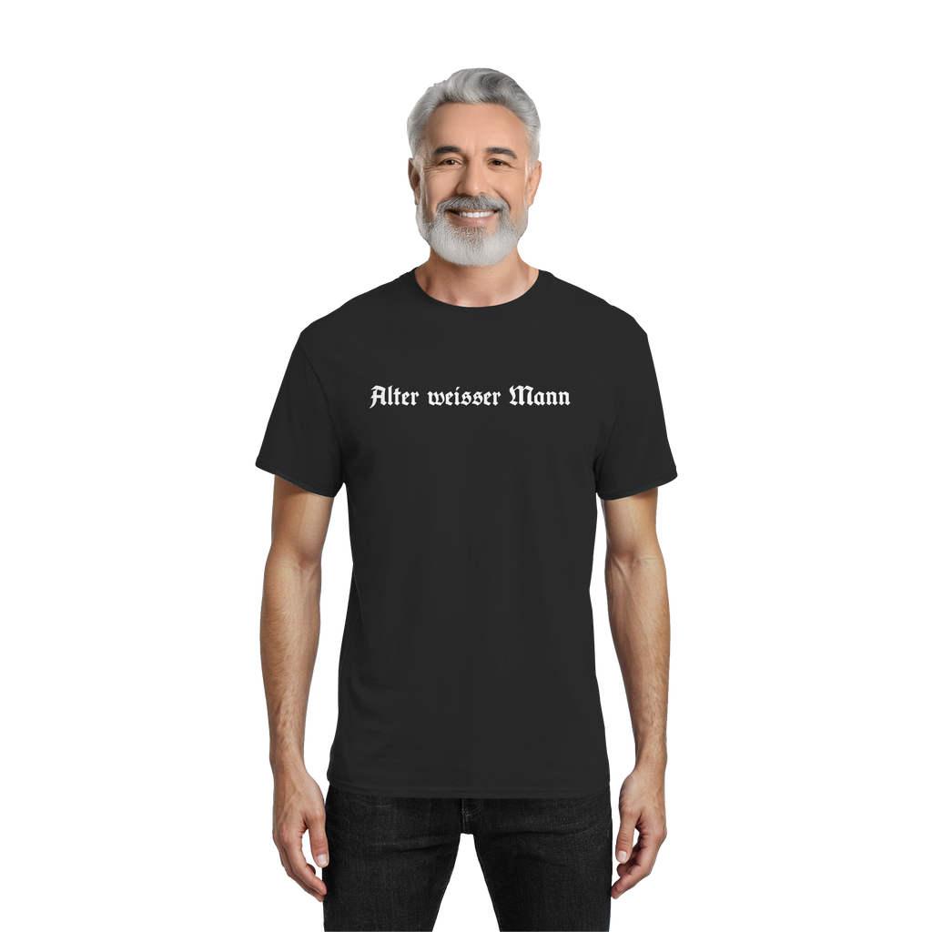 Alter weisser Mann T-Shirt