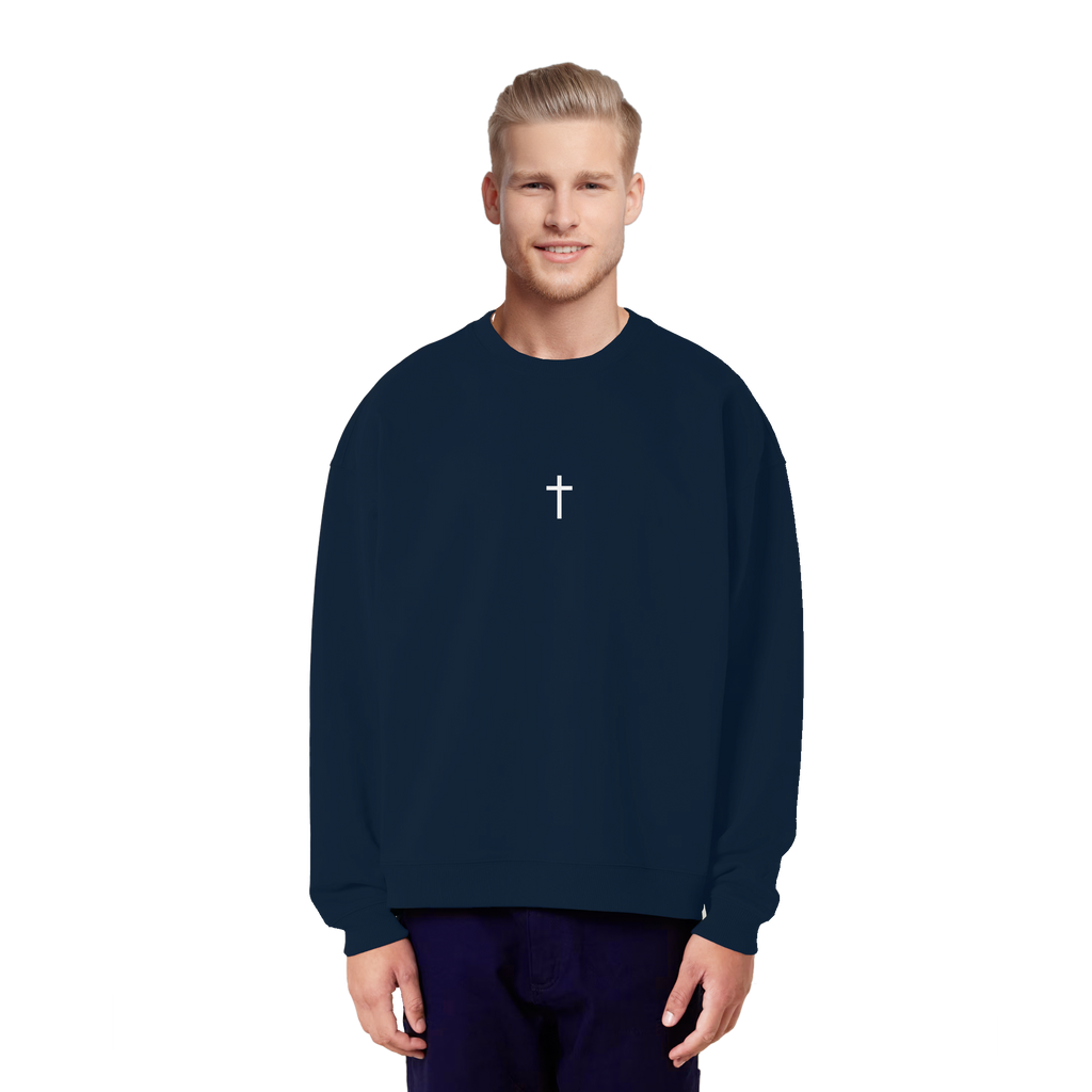 Minimal Kreuz Oversized Sweatshirt