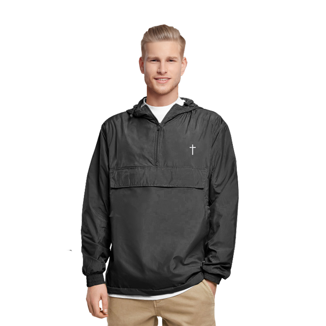 Minimal Kreuz Stick Windbreaker Männer