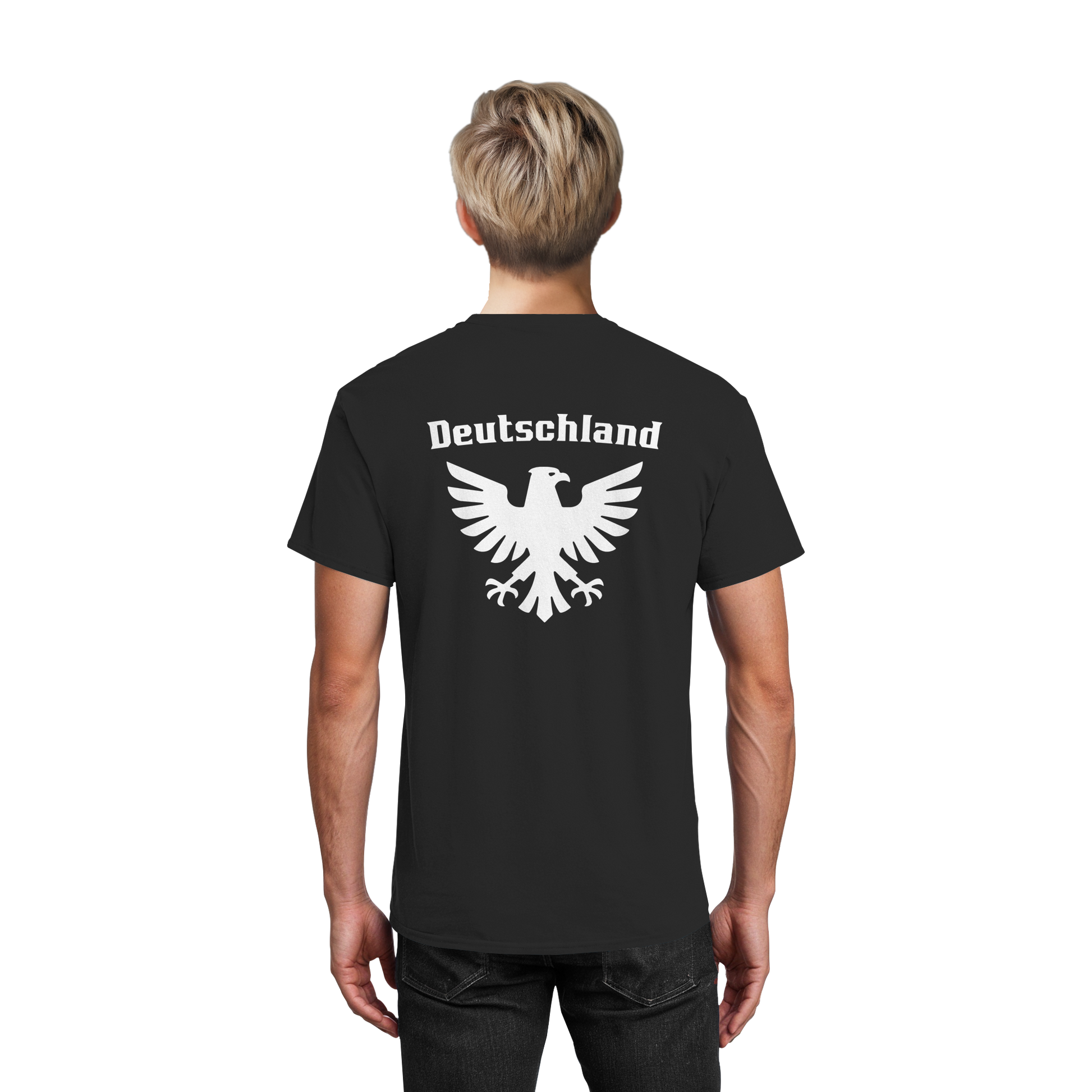 Weißer Adler Rücken Männer T-Shirt