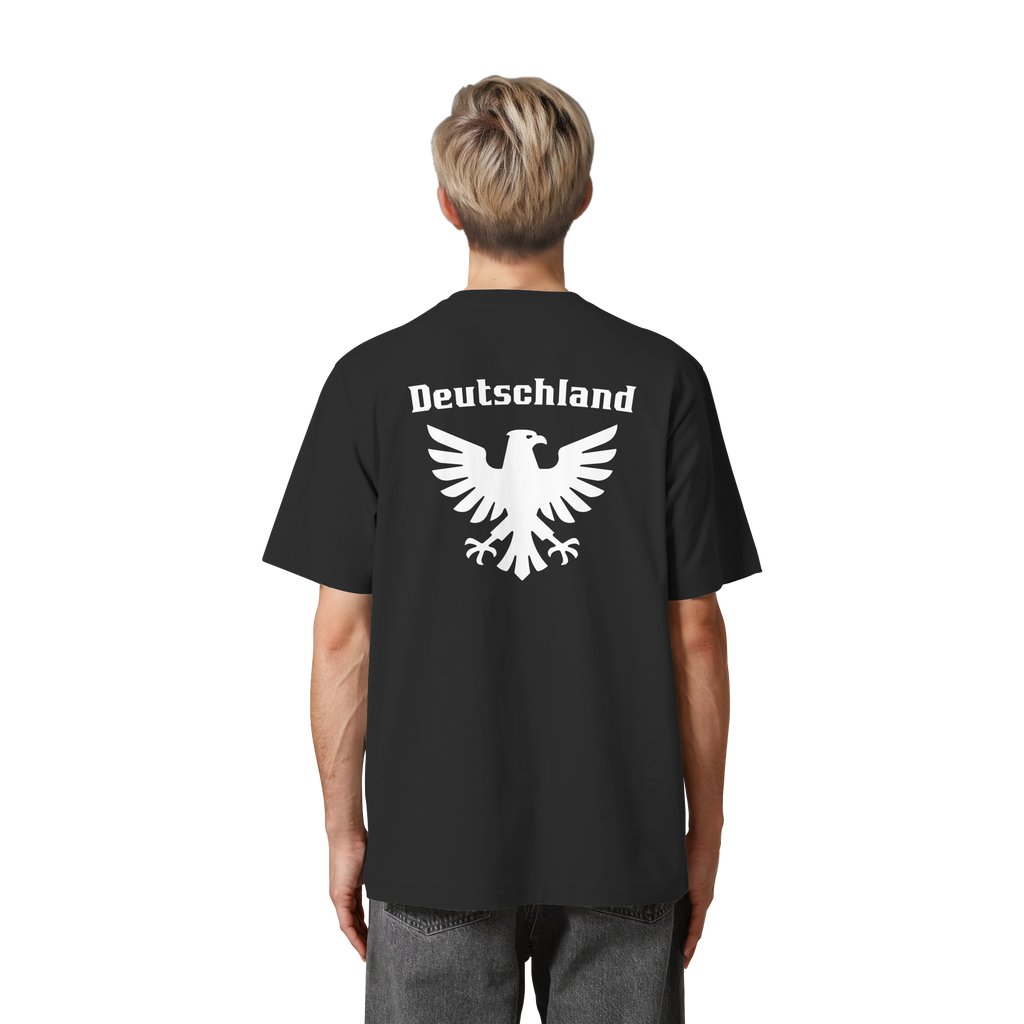 Weißer Adler Rücken Oversized T-Shirt