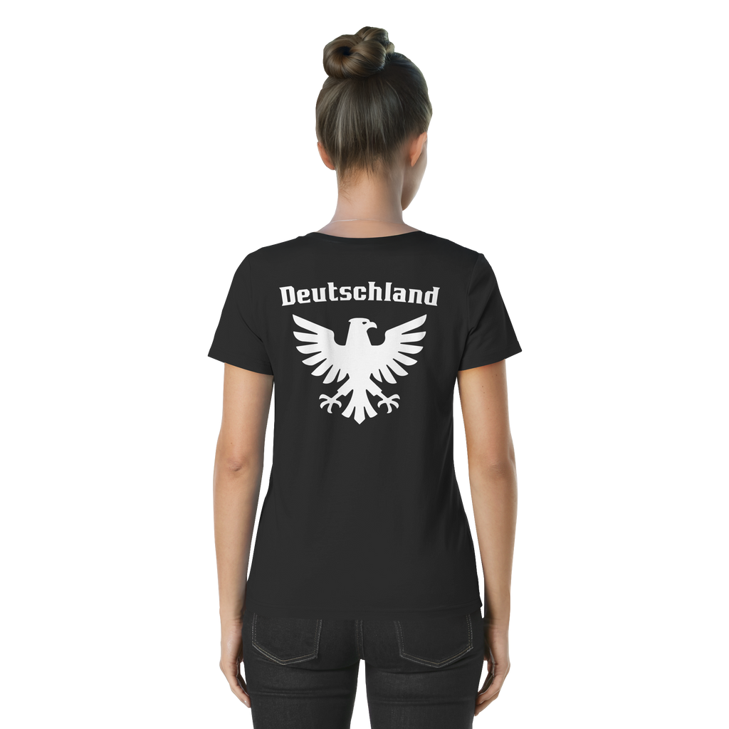 Weißer Adler Rücken Frauen T-Shirt