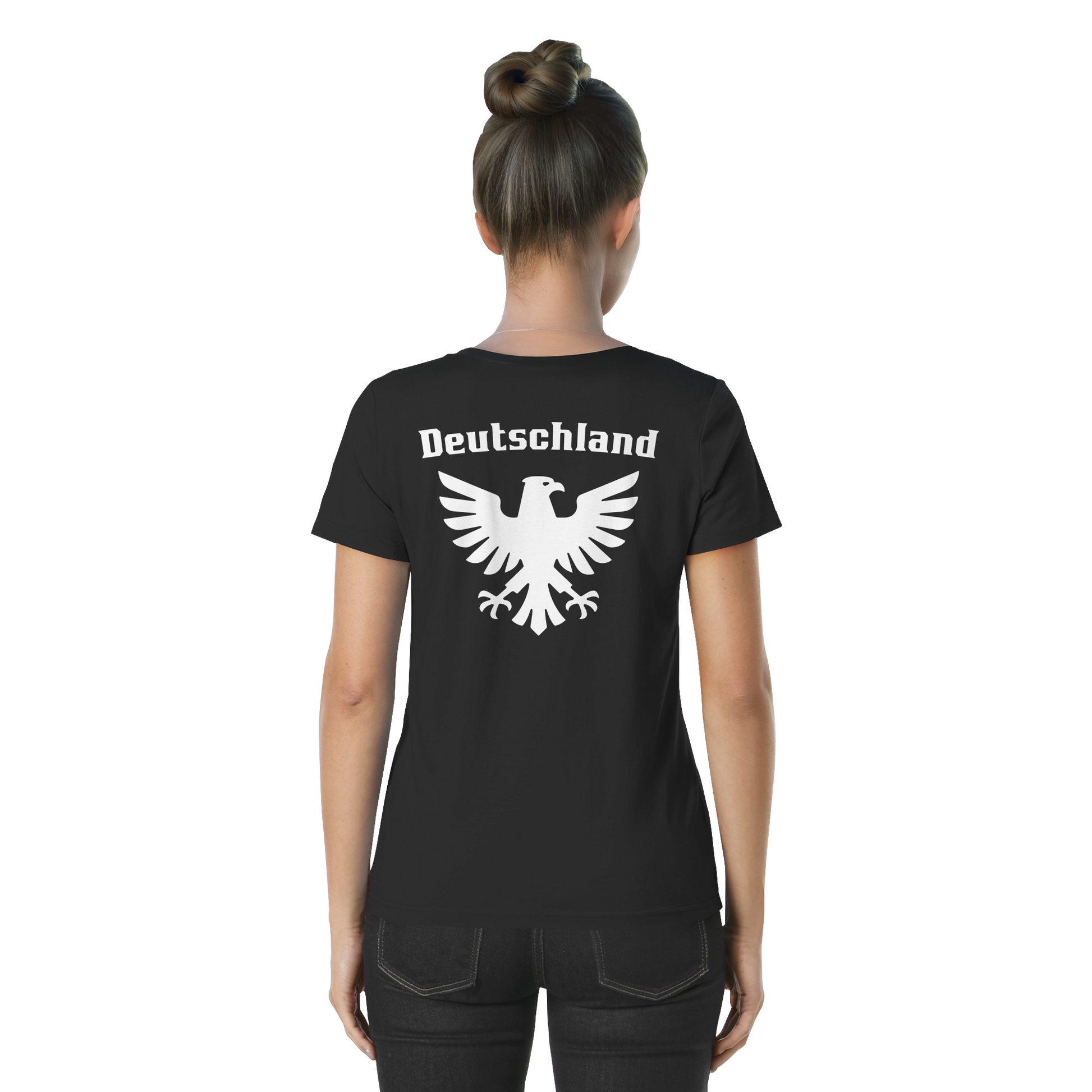 Weißer Adler Rücken Frauen T-Shirt