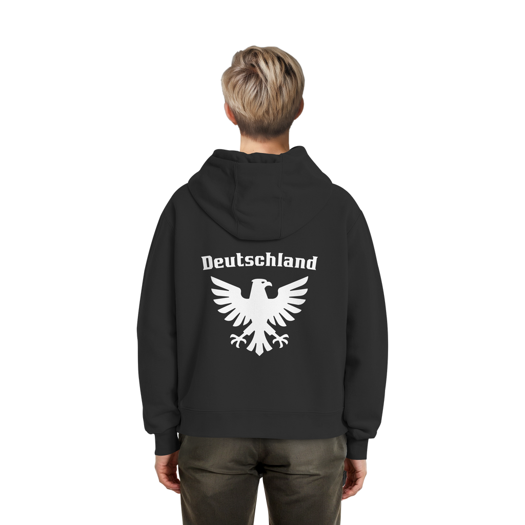 Weißer Adler Rücken Boxcut Hoodie
