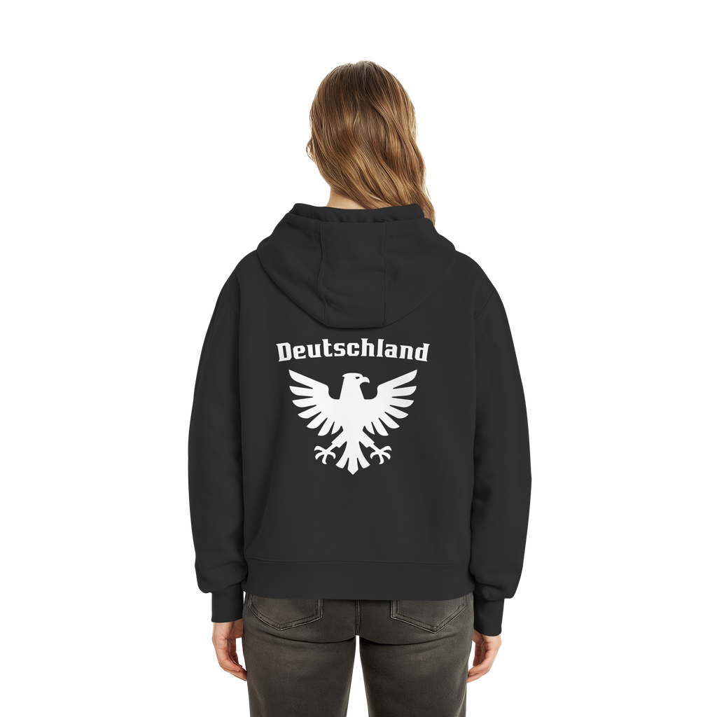 Weißer Adler Rücken Boxcut Hoodie