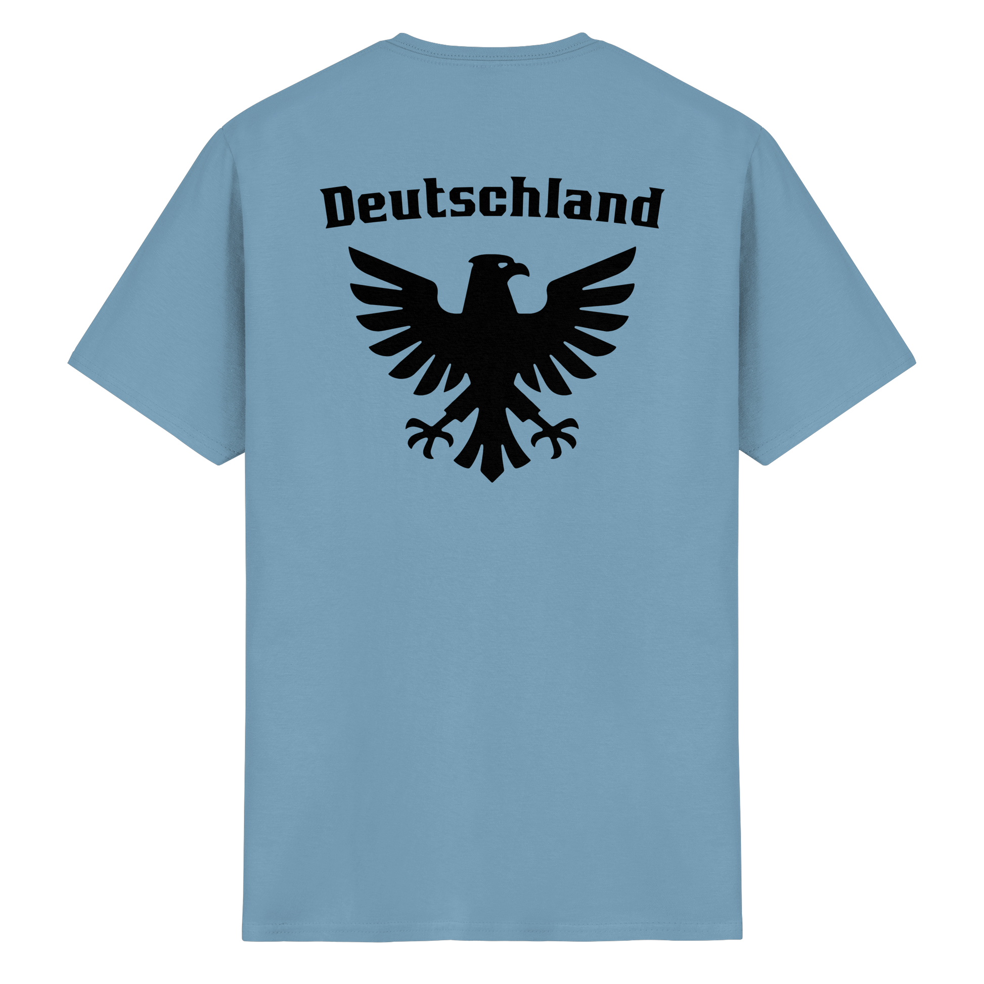 Schwarzer Adler Rücken T-Shirt Männer