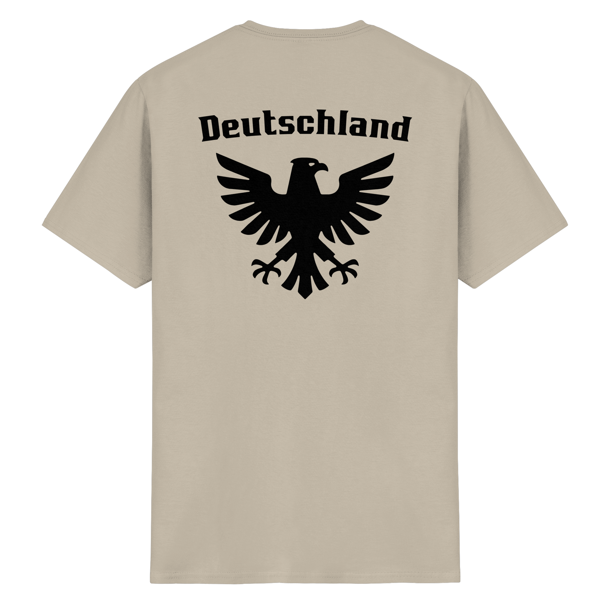 Schwarzer Adler Rücken T-Shirt Männer