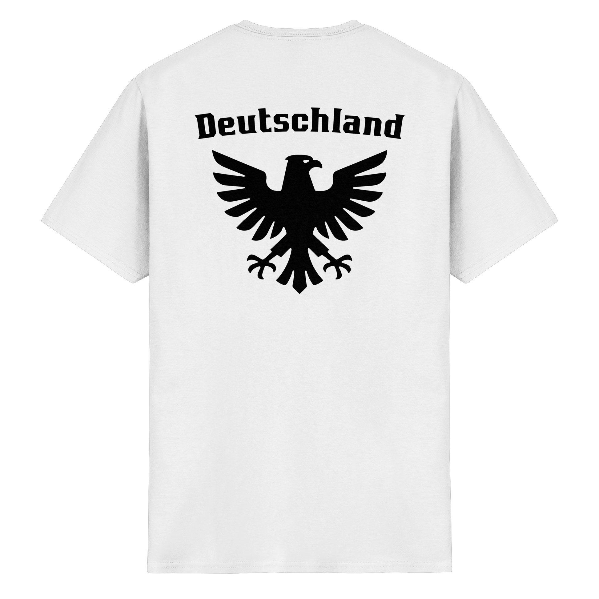 Schwarzer Adler Rücken T-Shirt Männer