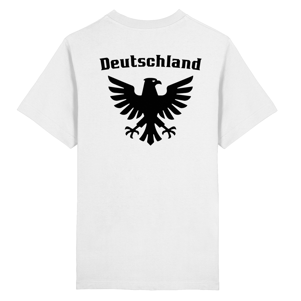 Schwarzer Adler Rücken Oversized T-Shirt