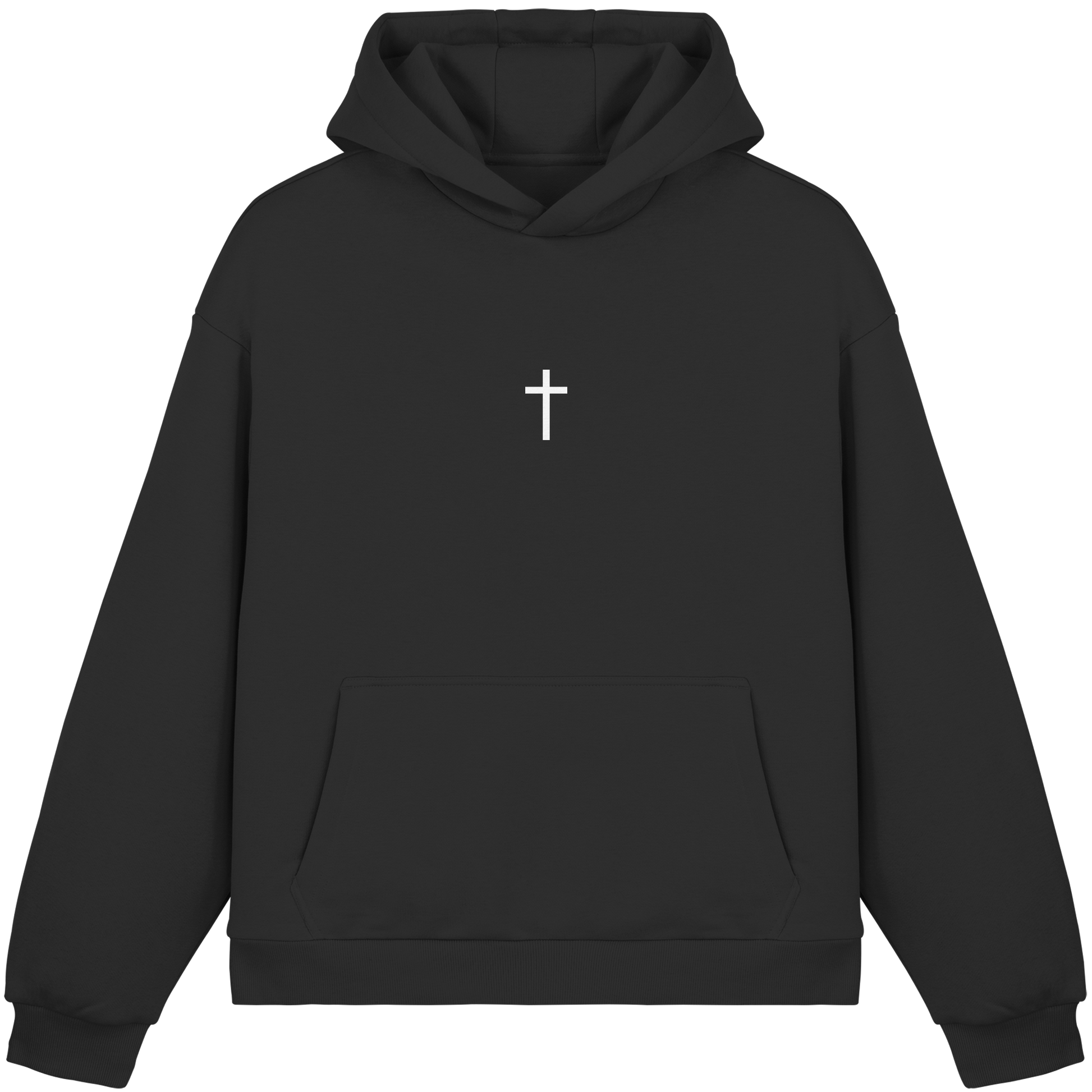 Minimal Kreuz Boxcut Hoodie