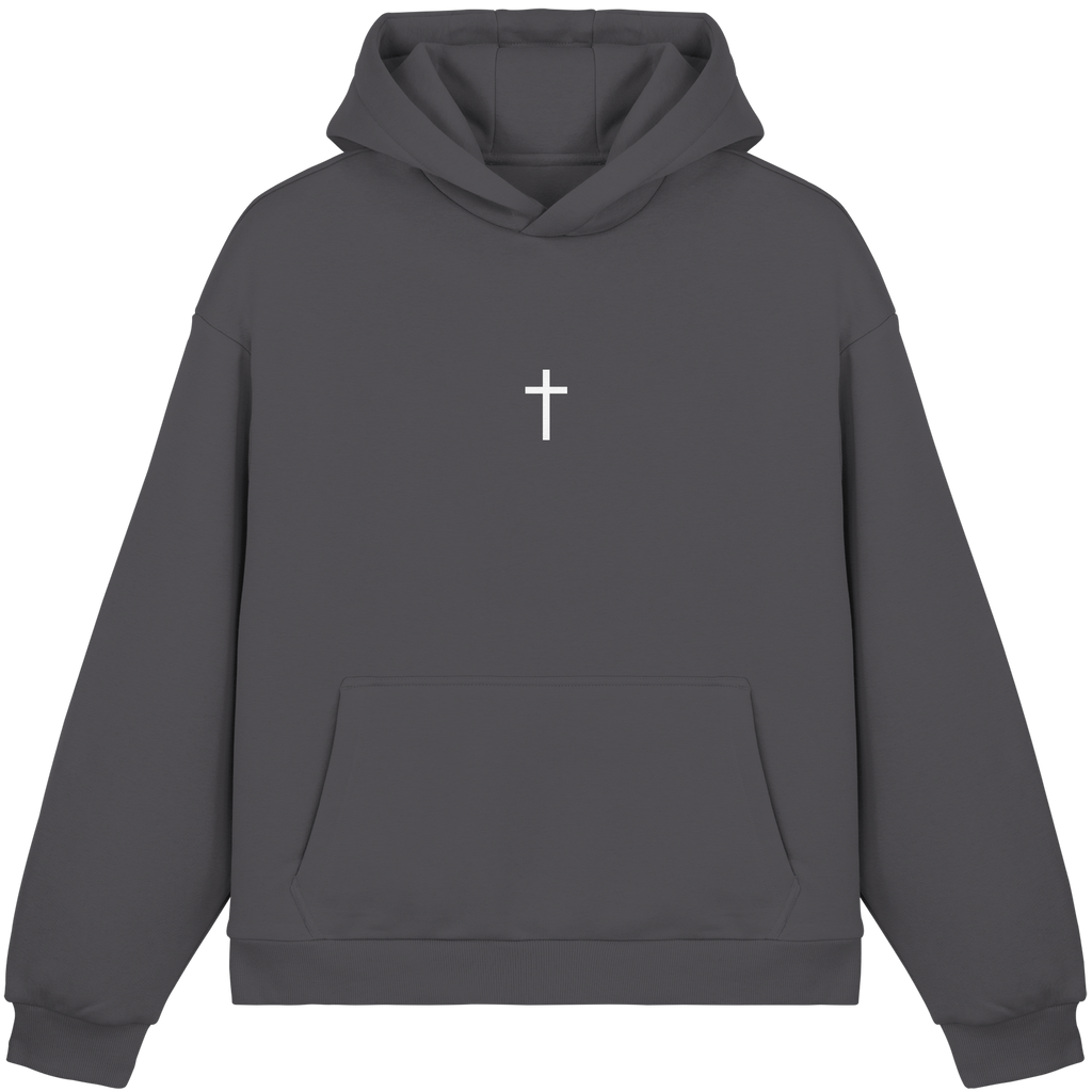 Minimal Kreuz Boxcut Hoodie