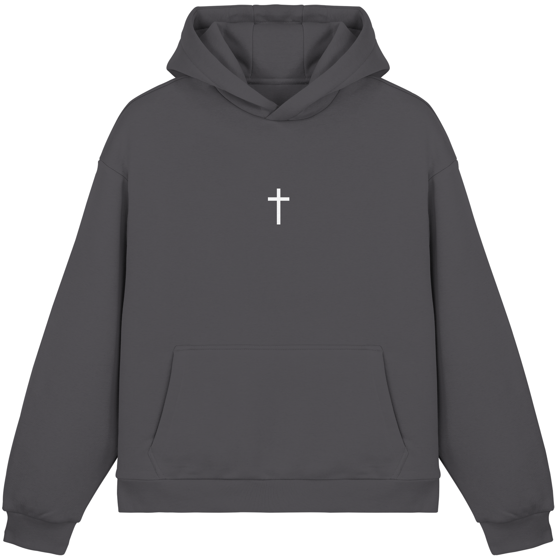 Minimal Kreuz Boxcut Hoodie