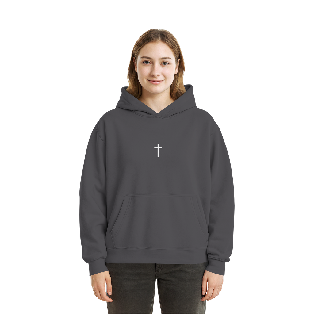 Minimal Kreuz Boxcut Hoodie