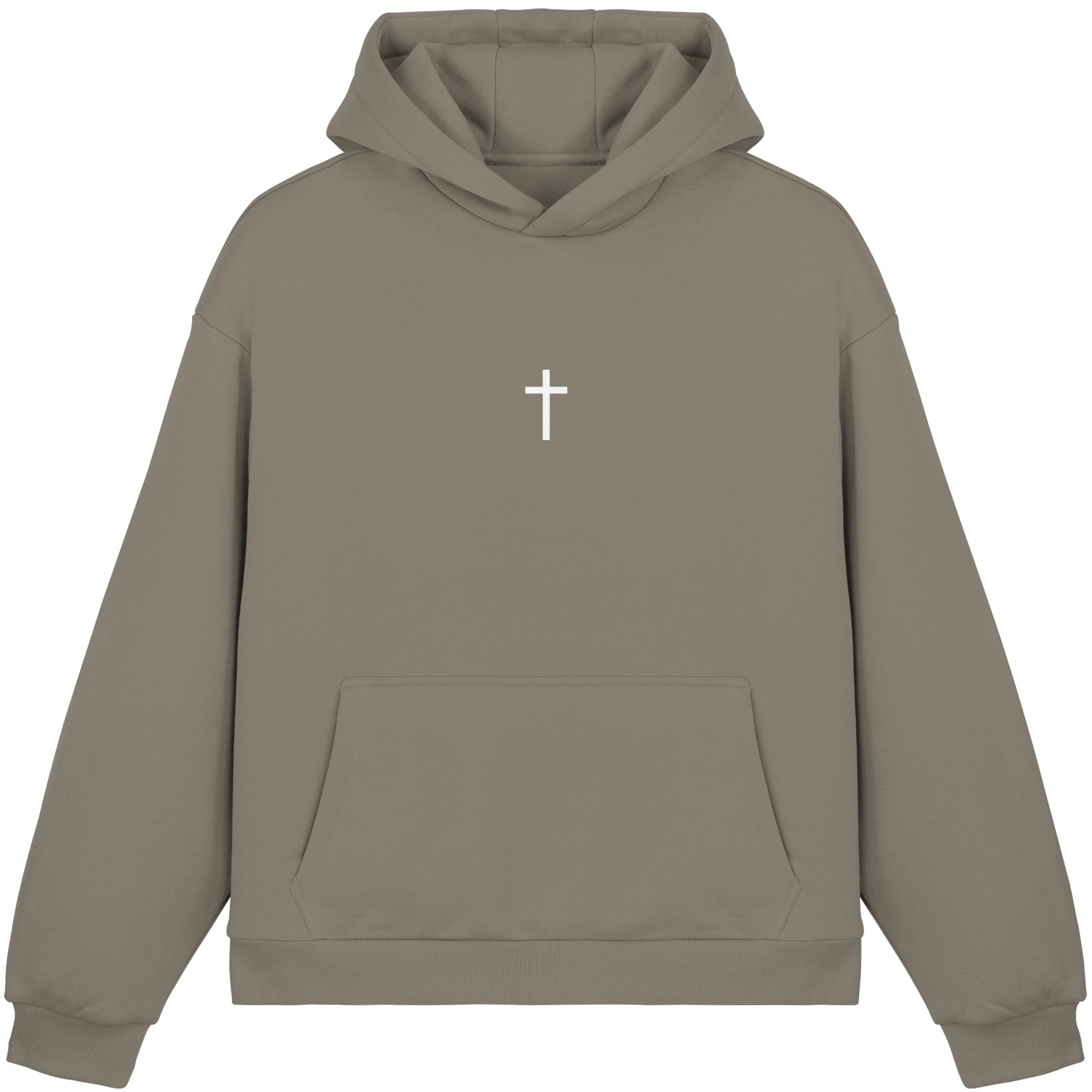 Minimal Kreuz Boxcut Hoodie