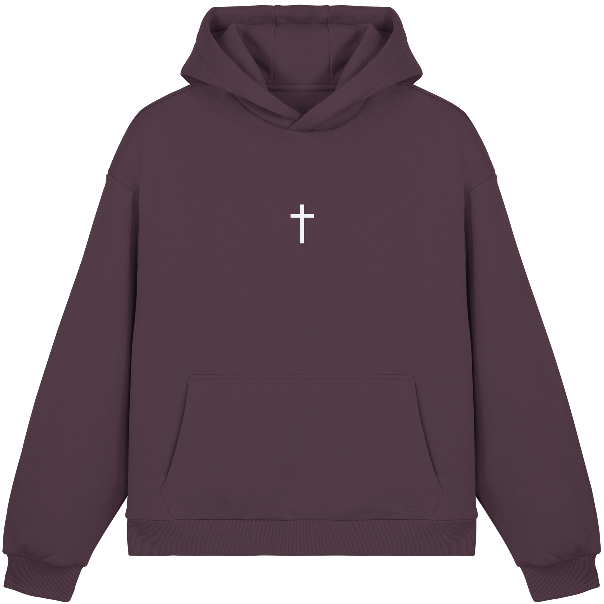 Minimal Kreuz Boxcut Hoodie
