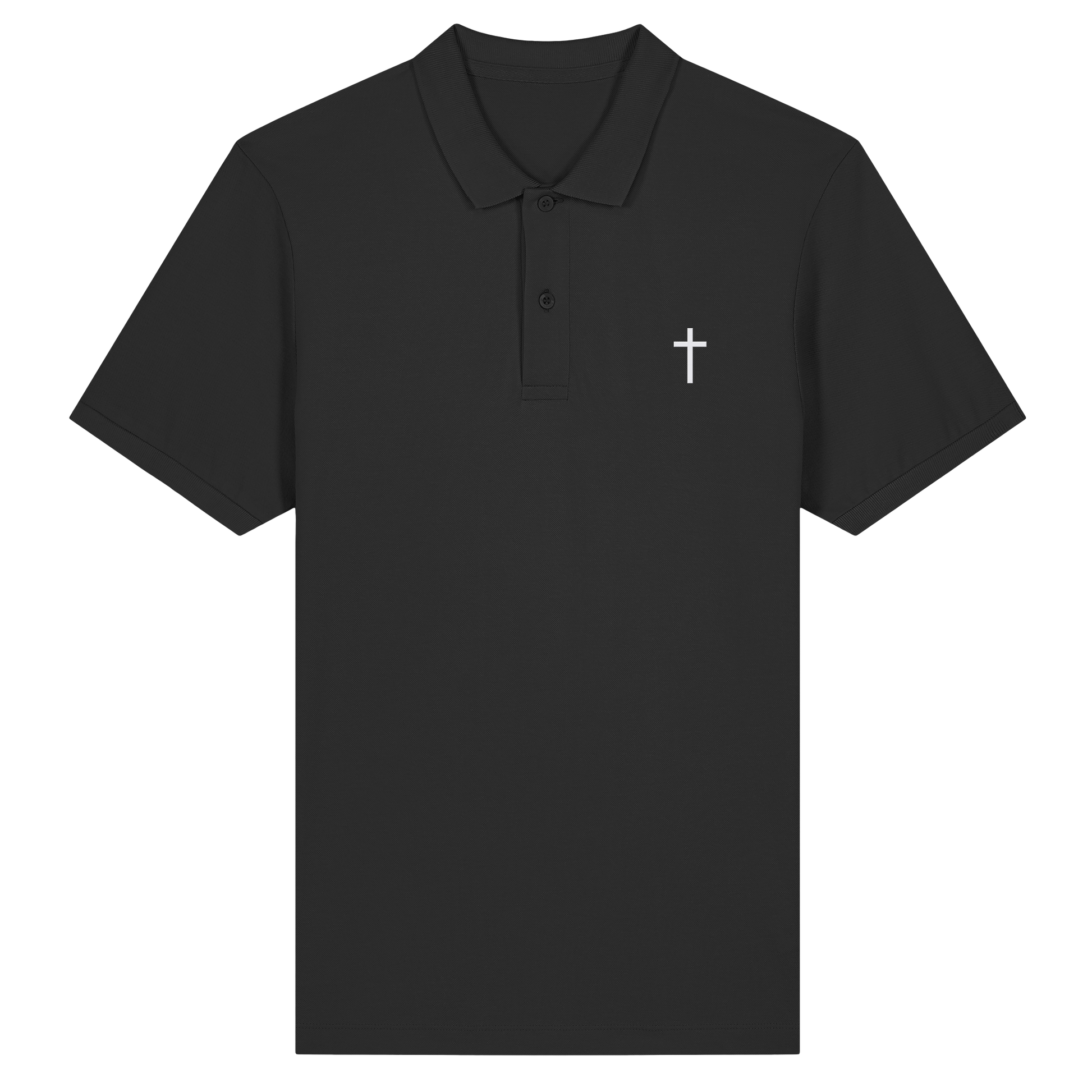 Polo mit aufgesticktem Kreuz