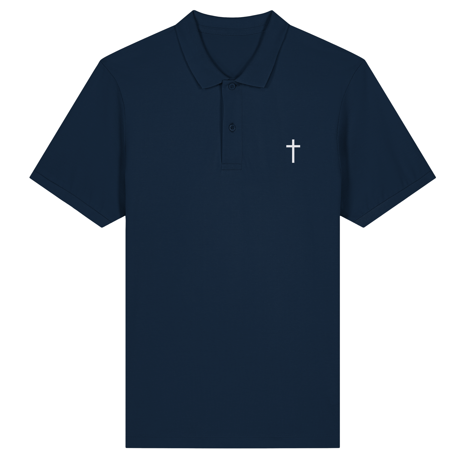 Polo mit aufgesticktem Kreuz