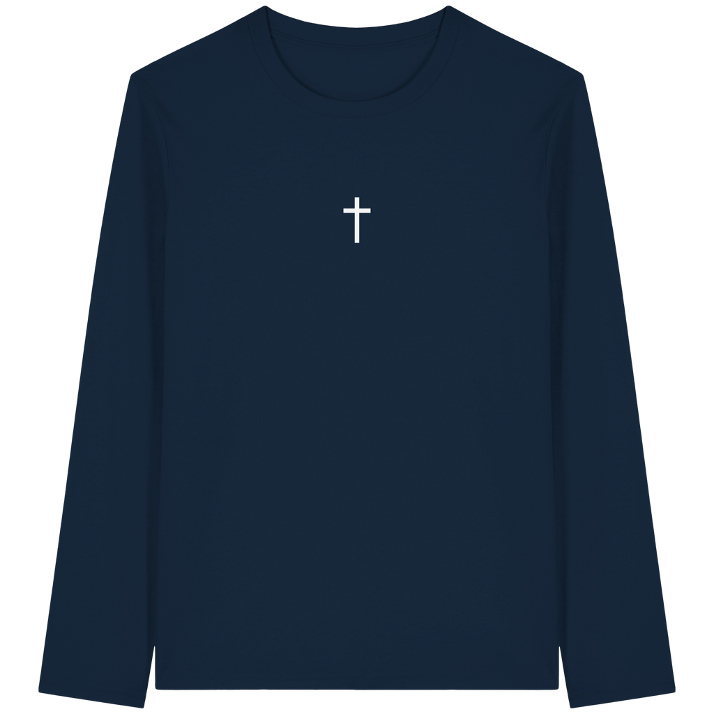 Minimal Kreuz Bio Langarm Shirt