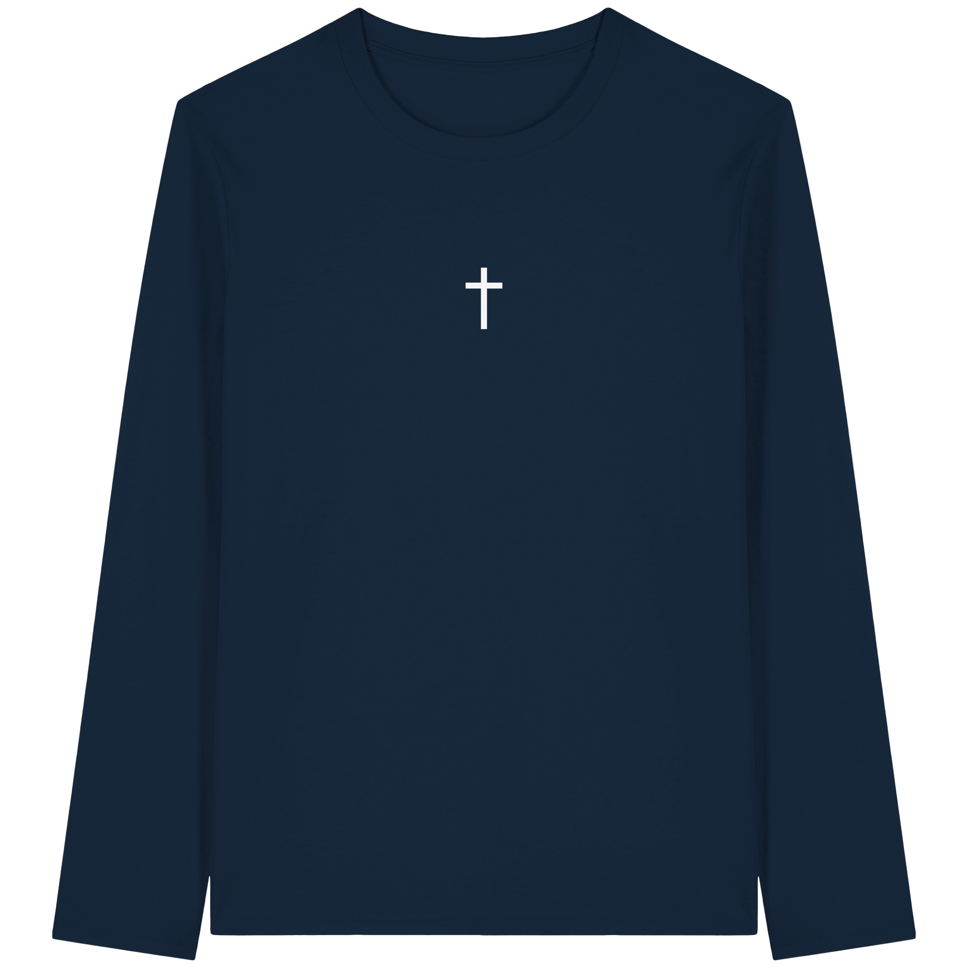 Minimal Kreuz Bio Langarm Shirt